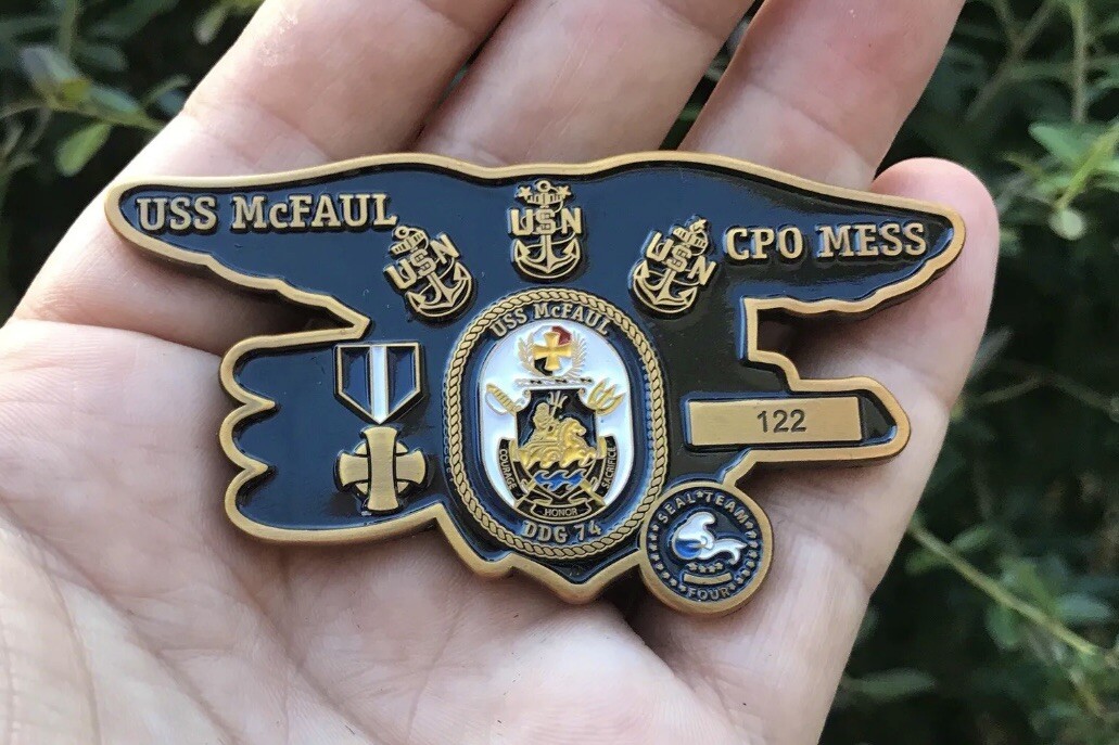 Navy Seal Team Four USS Donald L. Mcfaul DDG 74 CPO Mess Trident