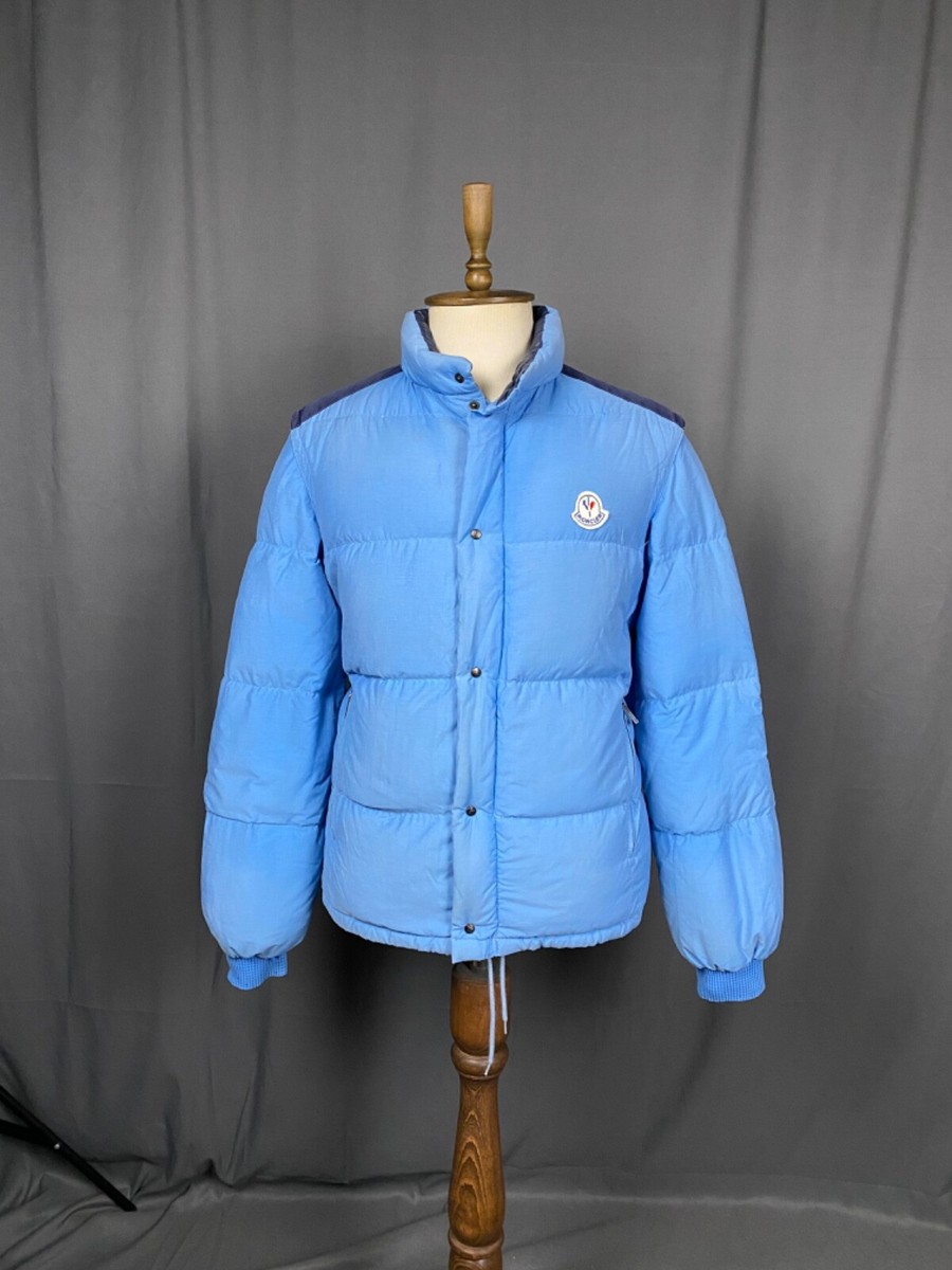 RARE! Moncler Monckler Grenoble VTG Blue Down Insulated Puffer