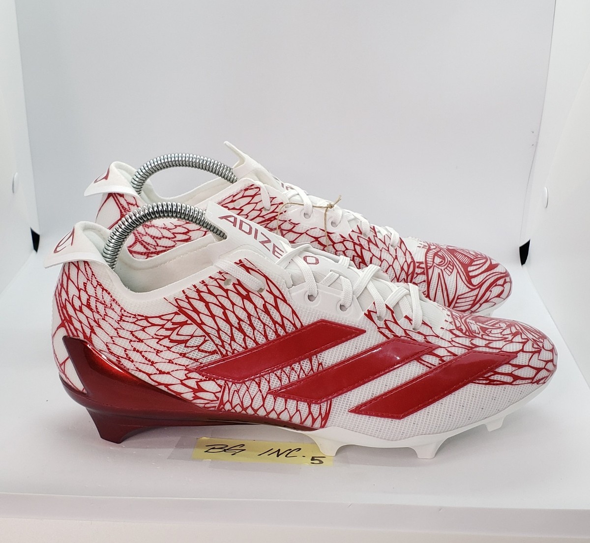 Adidas Adizero Electric Football Cleats Men's Size 9.5 Red / White