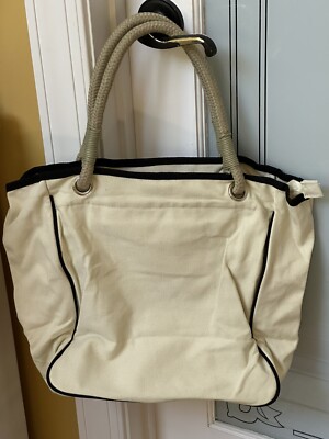 Anya Hindmarch I'M NOT A PLASTIC BAG Tote Cotton Canvas Bag, RARE