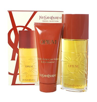 OPIUM by YSL Yves Saint Laurent 2 Pc EDT Gift Set for Women Her