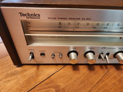 Technics SA-300 FM/AM Receiver Classic Silver Faced Read!! | eBay