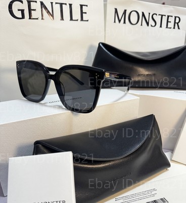 GentleMonster New Her 01 Unisex Sunglasses Oversized Black Frame
