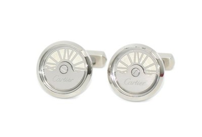 Cartier Oscillating Weight Sterling Silver Cufflinks | eBay
