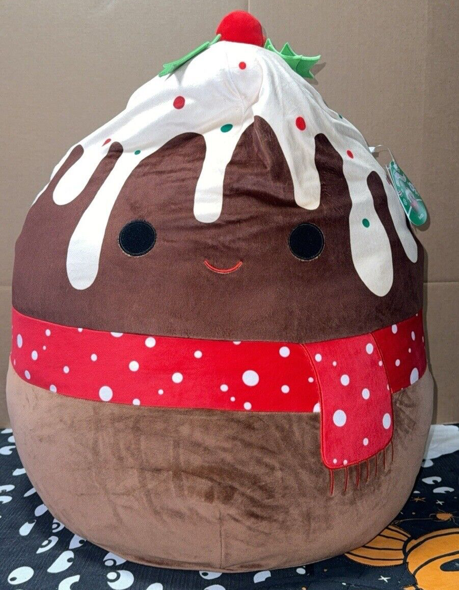 Squishmallow 24” IVETTE CHOCOLATE PEPPERMINT SUNDAE CHRISTMAS
