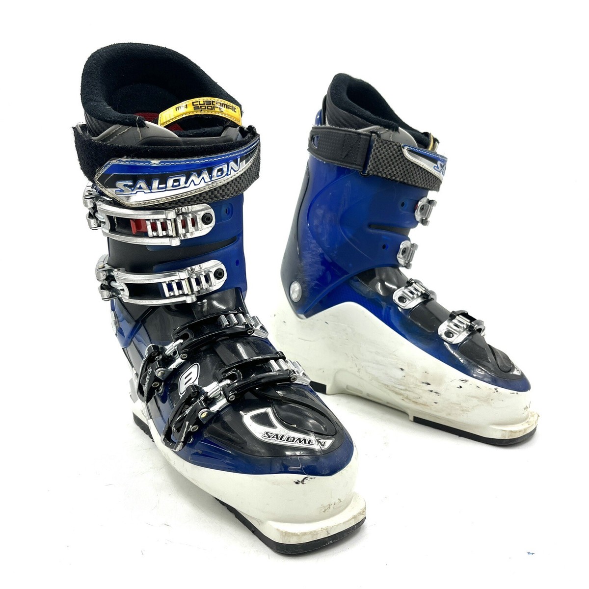 Salomon Impact 8 Energyzer 90 Blue White Ski Boots Men's Size 27