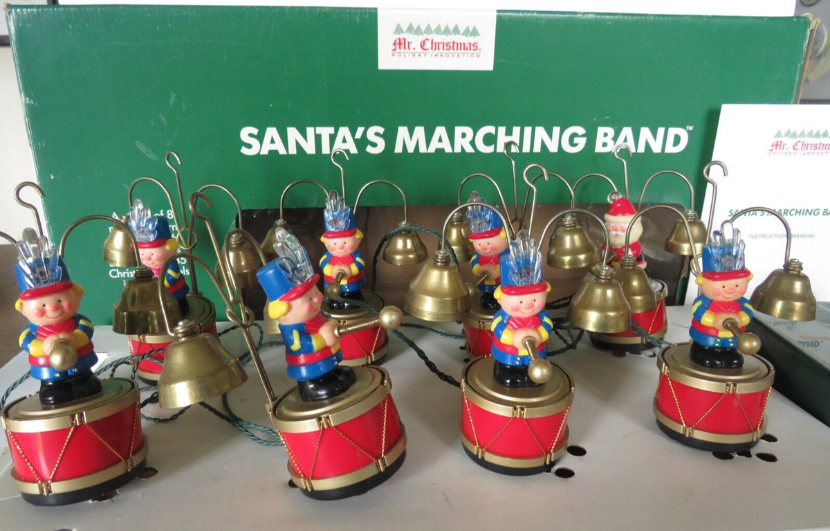 VTG 1992 MR. CHRISTMAS Santa's Marching Band TESTED Works Plays 35