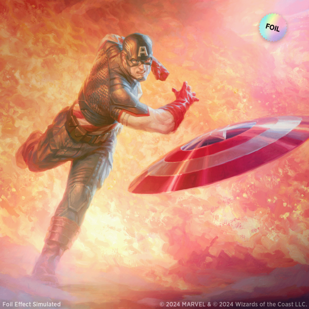 Captain America ✨ FOIL ✨ MTG Secret Lair x Marvel Magic the