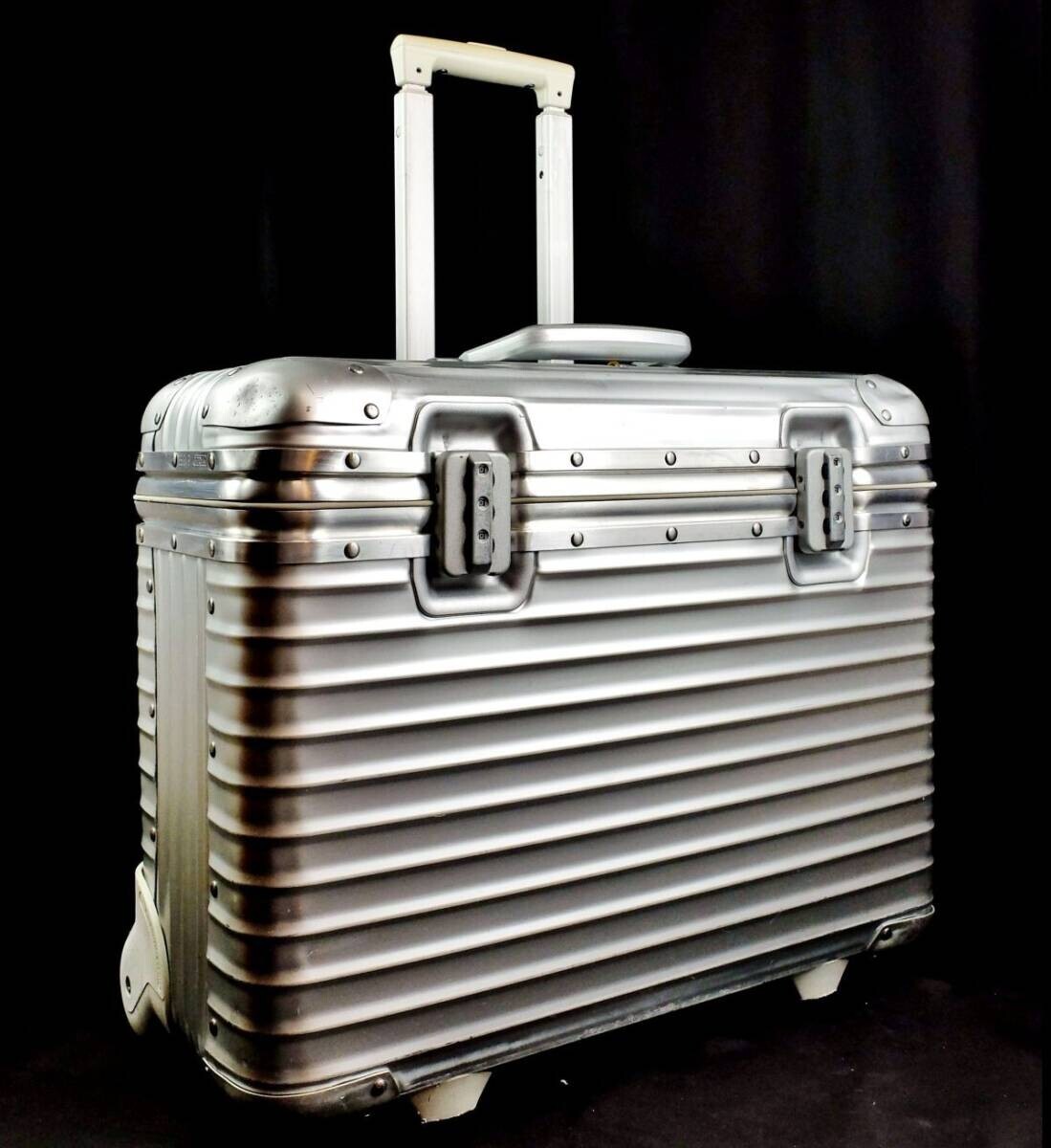 RIMOWA TOPAS 928.50 Vintage Pilot Trolley 2-Wheel 36L Aluminum