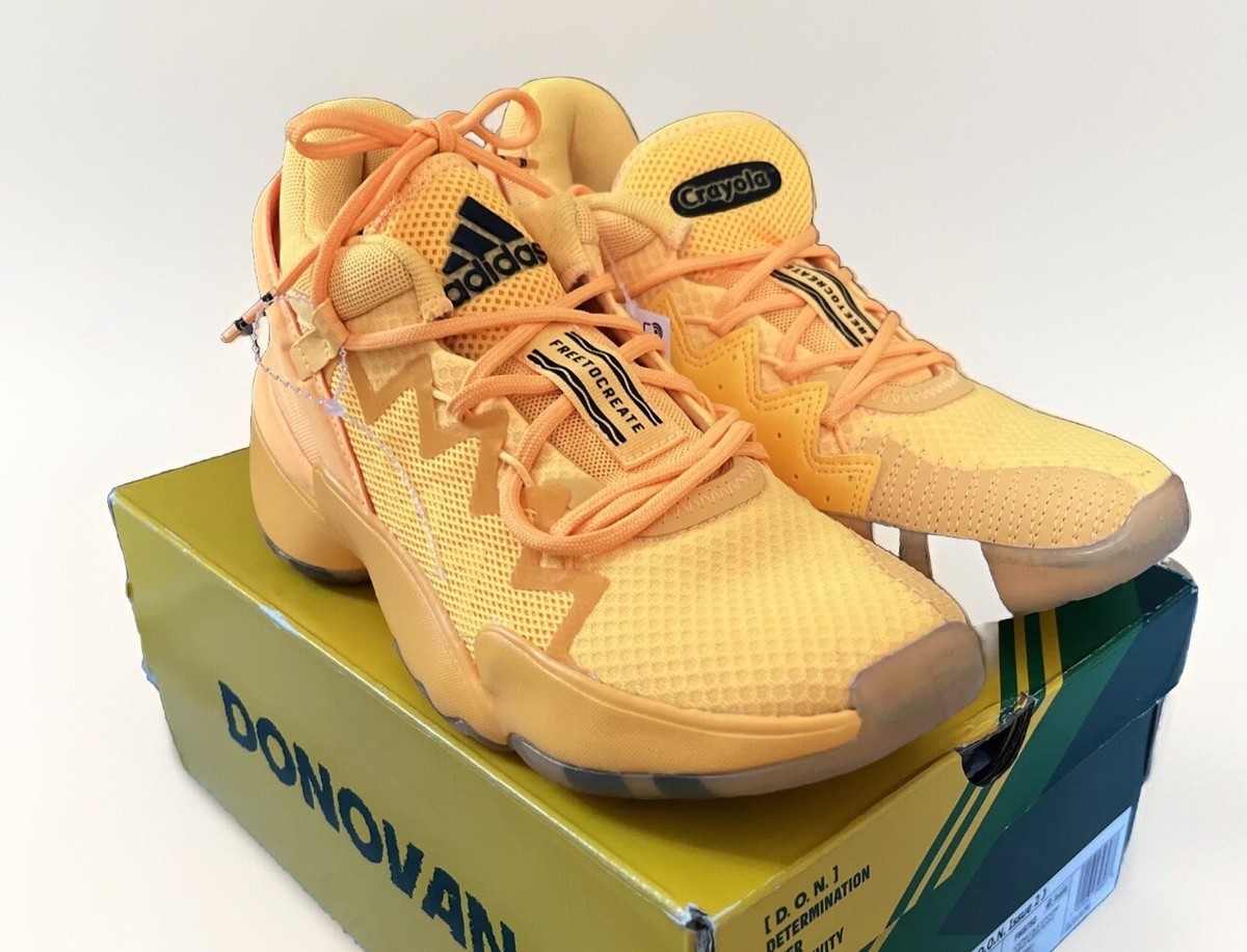 ADIDAS D.O.N. Issue 2 CRAYOLA Shoes Basketball US 5 UK 4.5 Yellow