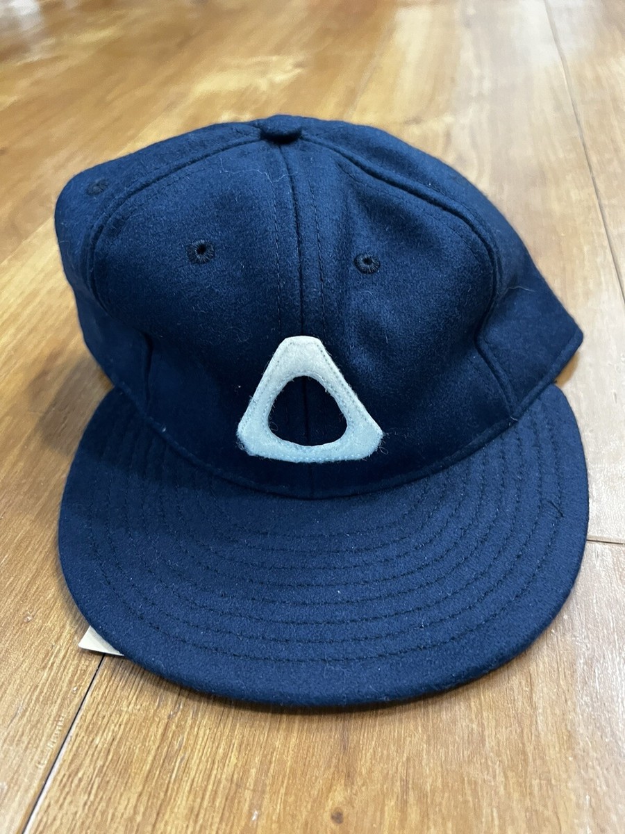 BRAND NEW Ebbets Field Flannels Navy Blue Triangle Logo Hat Cap