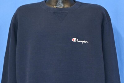 vintage 90s CHAMPION NAVY BLUE EMBROIDERED ATHLETIC SPORTS LOGO