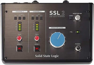 Solid State Logic SSL 2 USB MIDI Audio Interface 2 Channel 24 Bit