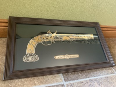 Franklin Mint Versailles Pistolet Napoleon 24K Gold Sterling