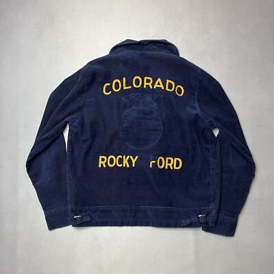 Vintage 60s FFA Corduroy Farmers Chainstitch Jacket Size 40