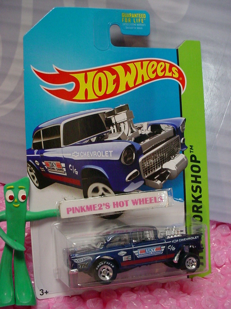 VHTF 2014 Hot Wheels SUPER Treasure Hunt '55 CHEVY BEL AIR GASSER