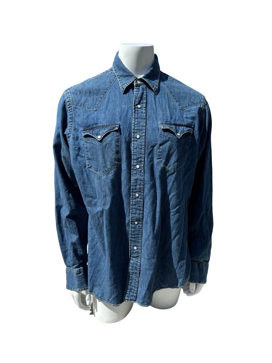 ひ*ろ様 80s Polo Ralph Country denim L/S sh Vintage Polo Ralph