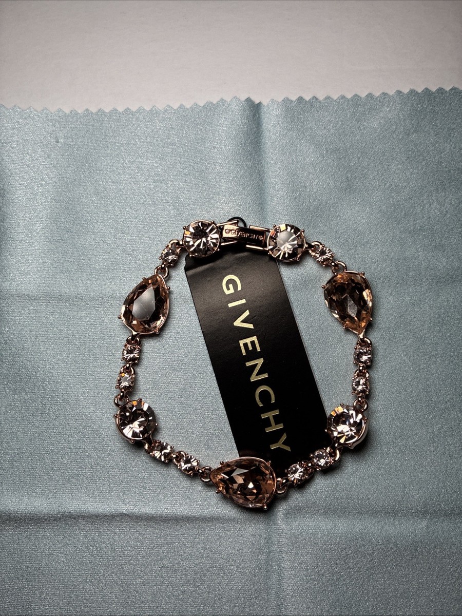 Givenchy Flex Bracelet Rose Gold Mixed Cut Crystal | eBay