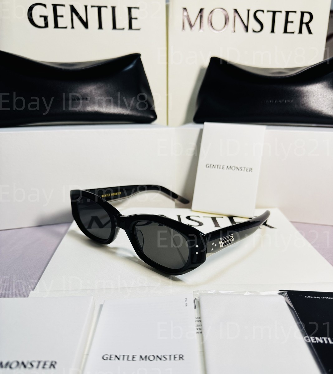 GentleMonster BENVEN 01 Sunglasses Black Frame Black Lenses | eBay