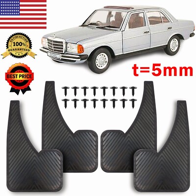 Rubber Mud Flap Splash Guard Set for Mercedes-Benz W107 W108 W114