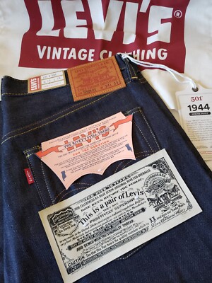 LVC LEVI'S 1944 501 xx Raw Selvedge Vintage Clothing 1955 ® 1947