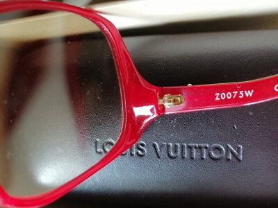 Louis Vuitton Red Speckling Acetate Frame Gina Sunglasses Z0075W