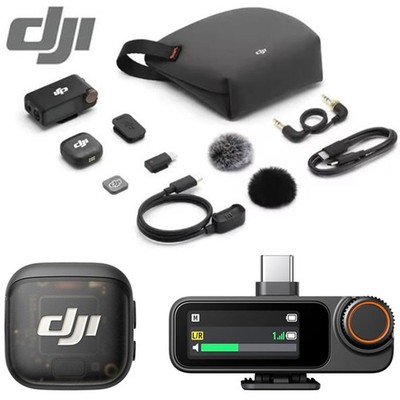 DJI Mic 3 Wireless Lavalier Microphone System Camera Phone Video