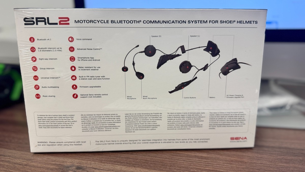 NEW SENA SRL2 Motorcycle Bluetooth Communication System | eBay