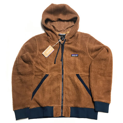 Patagonia Womens - Shearling Fleece Hoody sweater jacket - Beer
