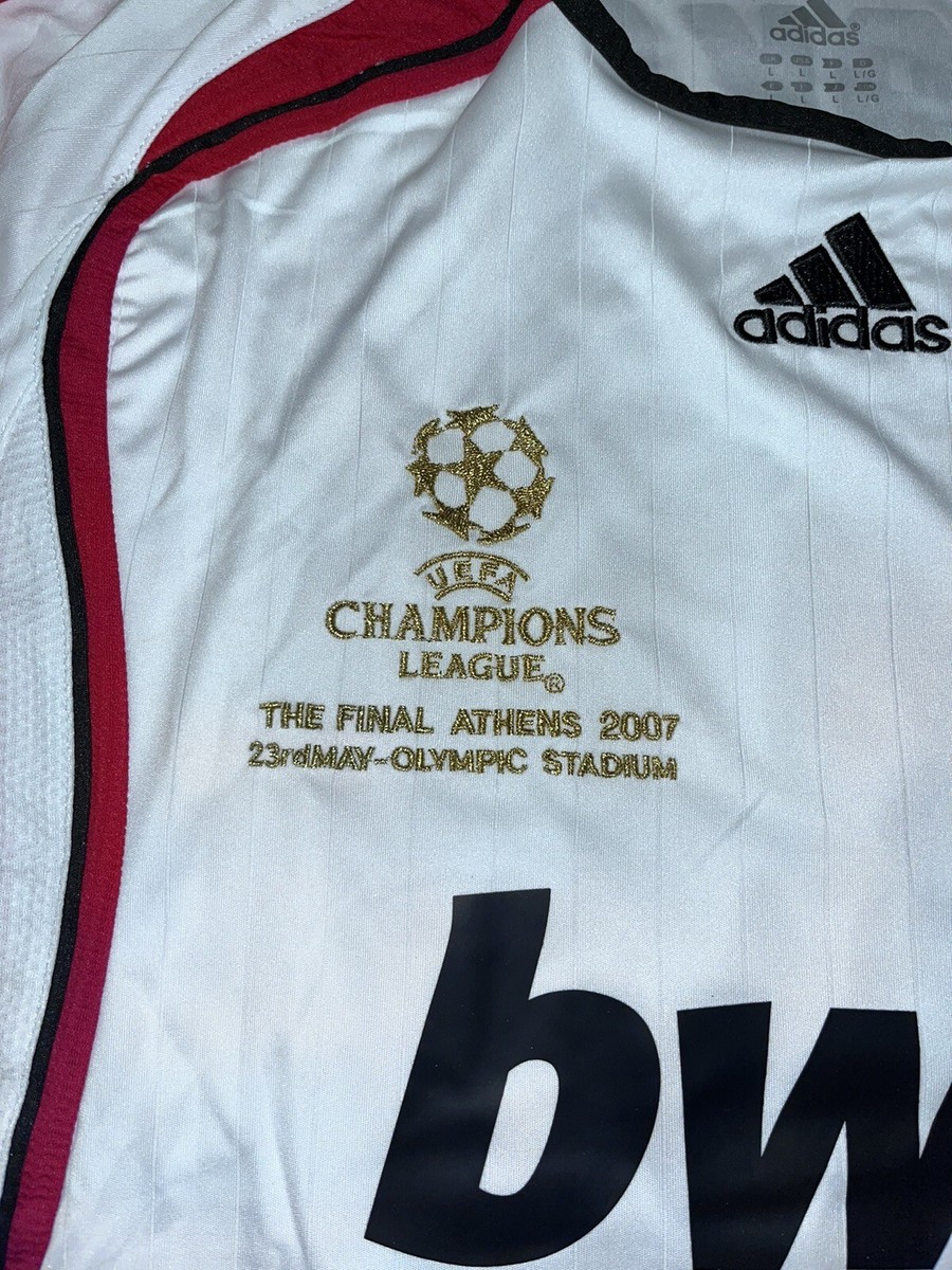 2007 Champions League Final Maldini #3 AC Milan Away Long Sleeves