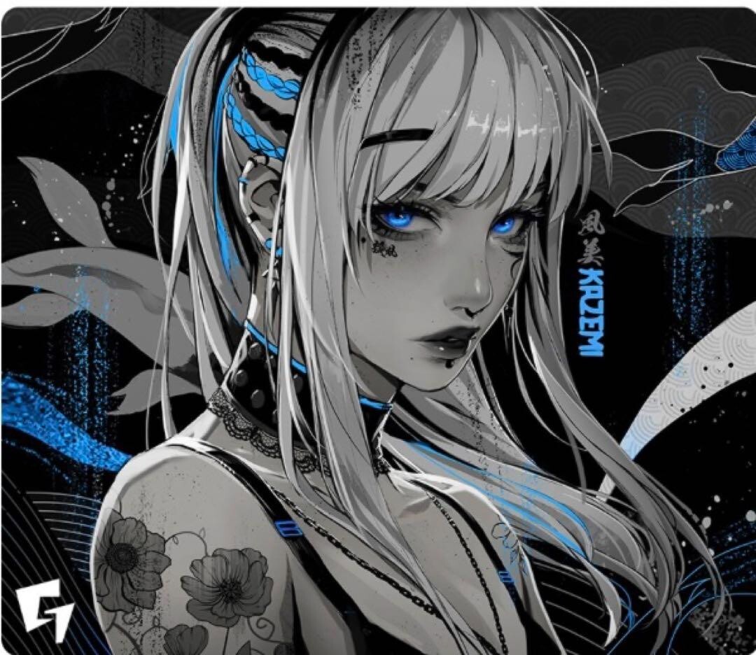 GLSSWRKS Kazemi Mousepad Premium Glass Limited Edition Blue