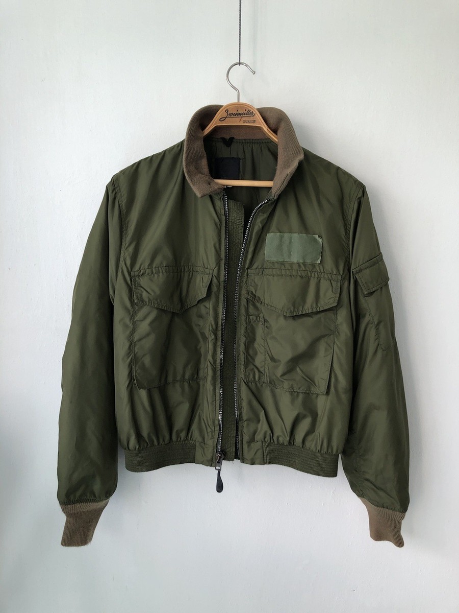 Vintage 1980s USA Army Type G-8 Flight Bomber Jacket Green Nylon