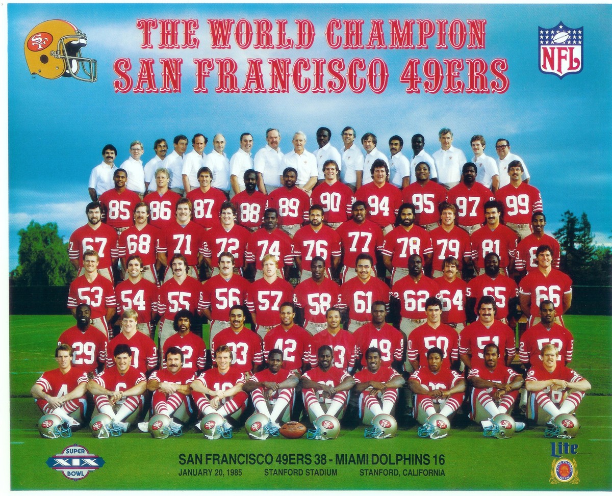 San Francisco 49ers 1984 Superbowl Champions - 8x10 Color Team
