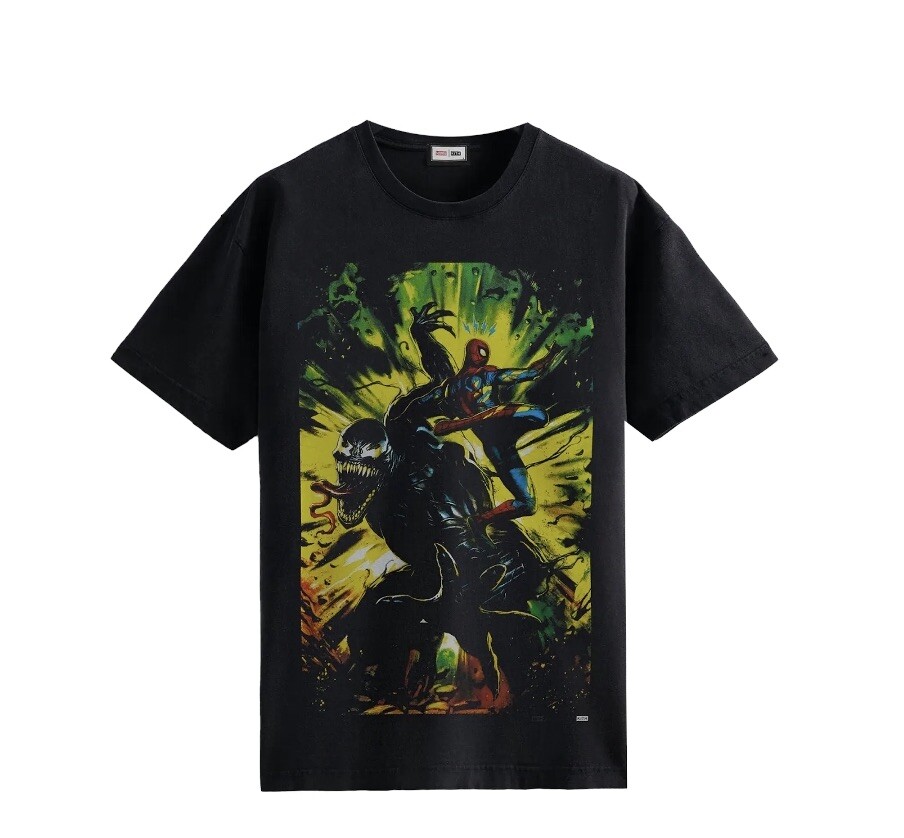 KITH x Spider-Man Venom Battle Vintage T-Shirt Size L Large Brand