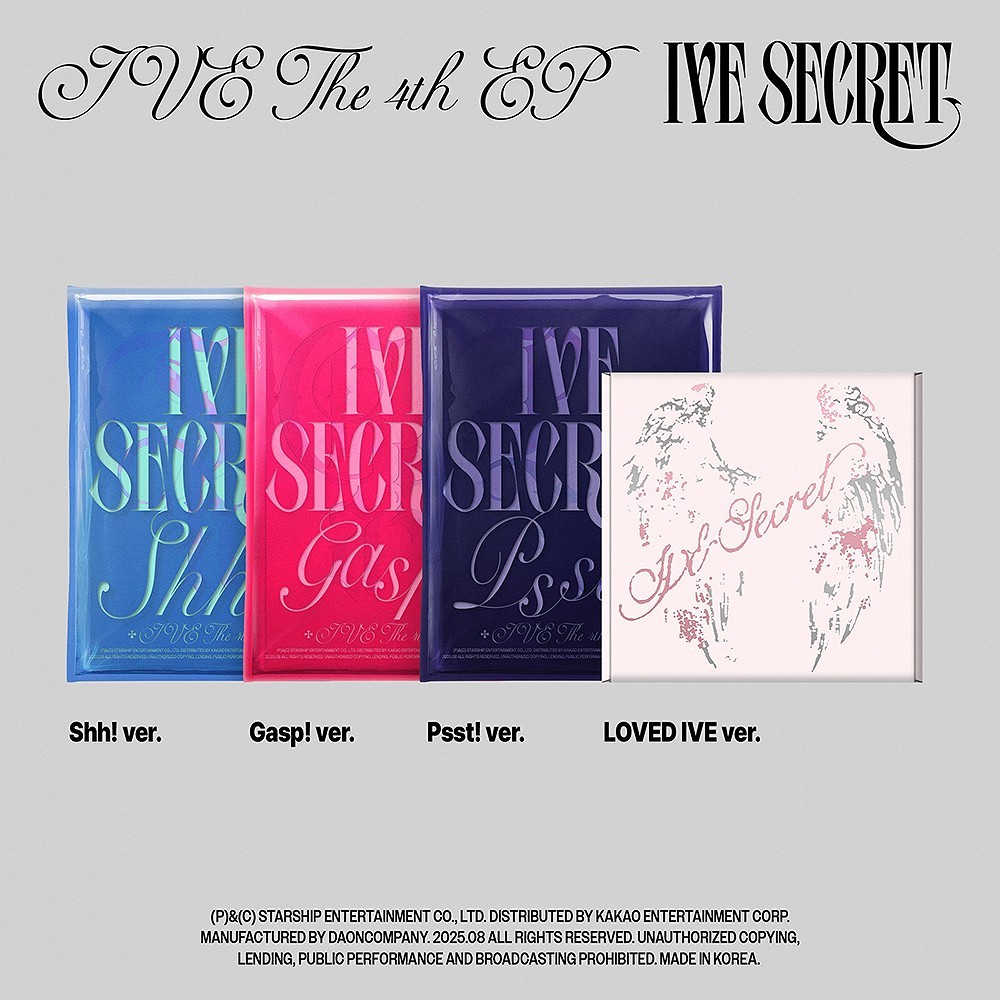 IVE [IVE SECRET] 4th EP Album/CD+Photo Book+Card+Poster+POB+GIFT K