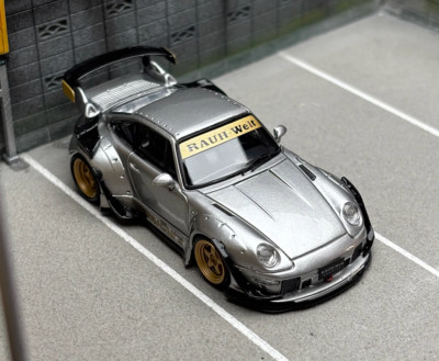 CR SW 1:64 Silver RWB 993 Heavenly Sports Classic Model Diecast