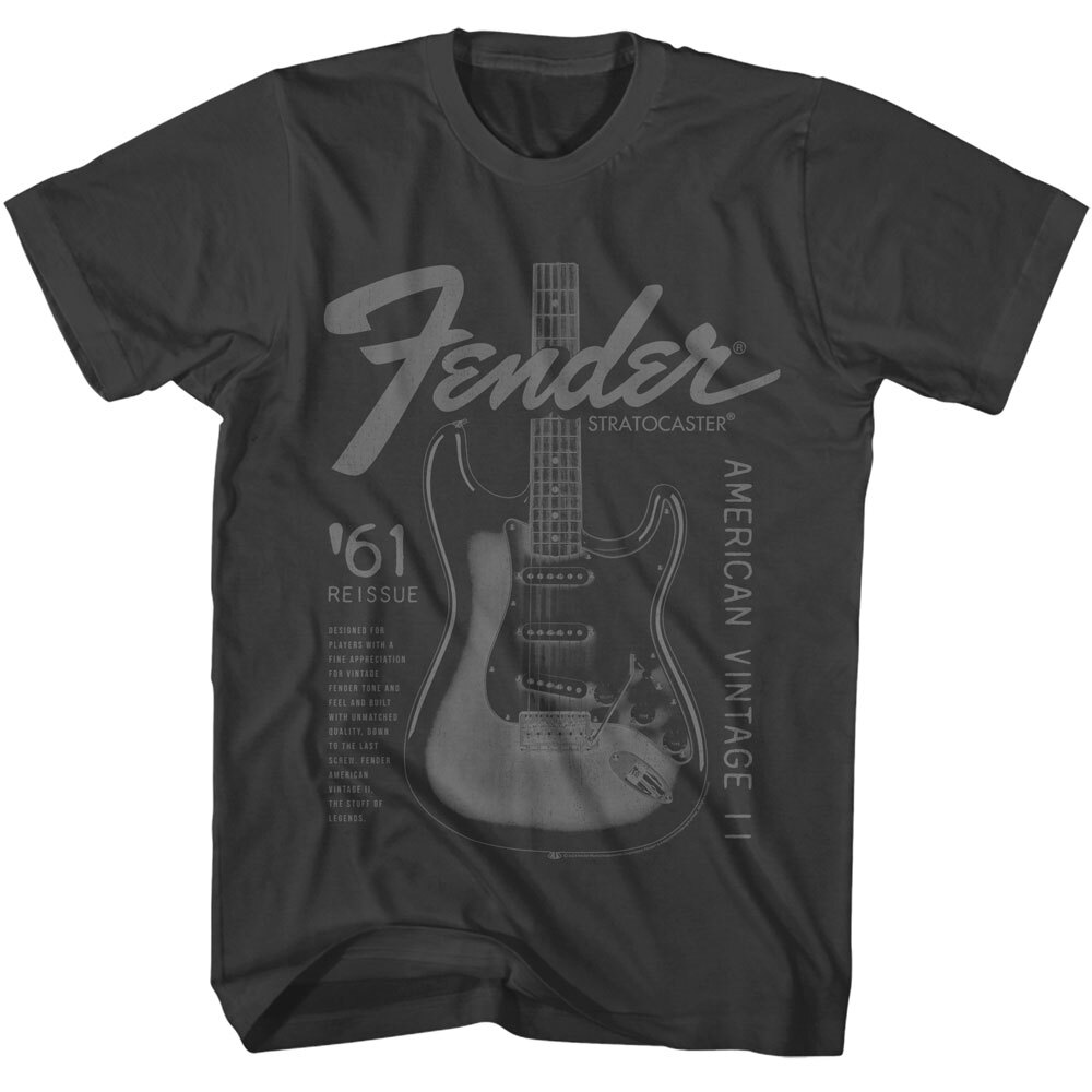 Fender Guitar T-Shirt '61 Reissued Vintage Stratocaster Guitar New