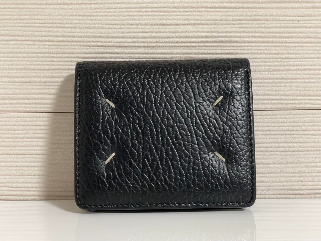 MAISON Maison Margiela Bi-fold Wallet Leather Coin Purse black