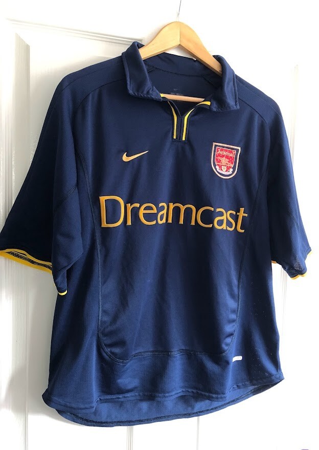Original 2000 - 2002 Nike Arsenal Dreamcast Away Football Shirt
