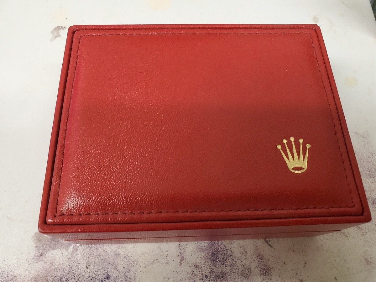 ROLEX: Red, Leather & Logo Watch Case/Box Set | eBay