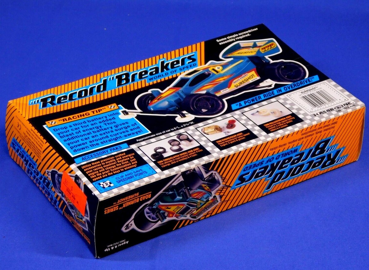 RECORD BREAKERS WORLD OF SPEED ROAD BURNER SERIES SURESHOT 1989