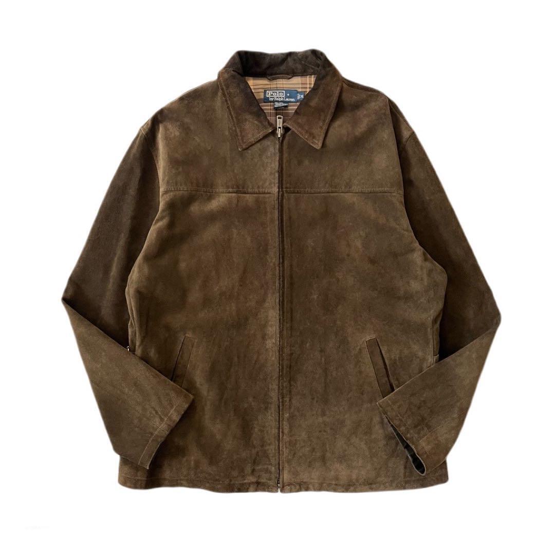 90S Ralph Lauren Leather Suede Jacket | eBay