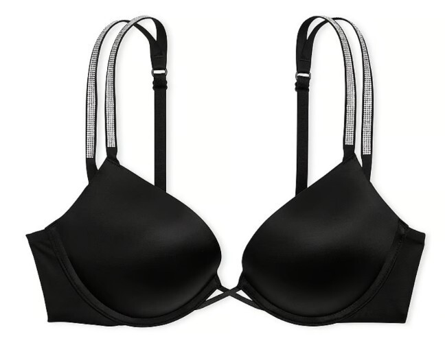Victoria's Secret 32C Bombshell Double Shine Strap Bra Adds 2 Cups
