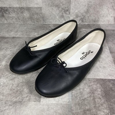 repetto Ballet shoes Ribbon Flat Black Leather | eBay