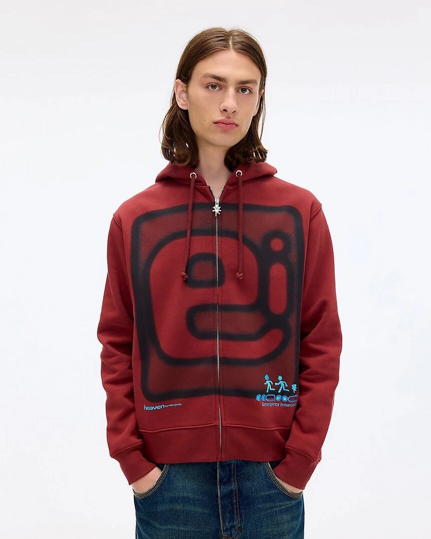 Heaven by Marc Jacobs x Emergency Intercom Merch Hoodie Size XXL