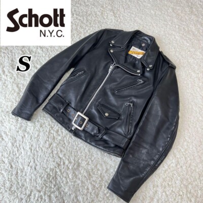 Schott Perfecto Double Leather Riders Jacket Size 34 Made in USA