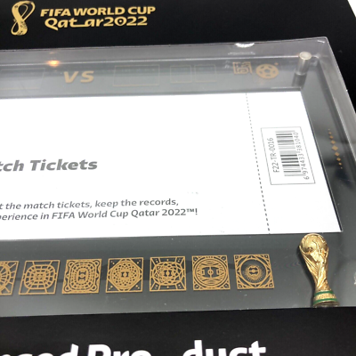 FIFA World Cup Qatar 2022 Tournament Limited Ticket Frame Official