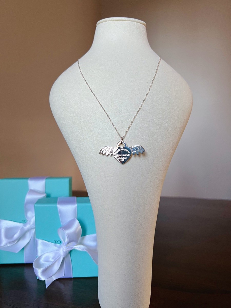 Tiffany & Co. Return To Tiffany Angel Heart Tag Charm AUTHENTIC