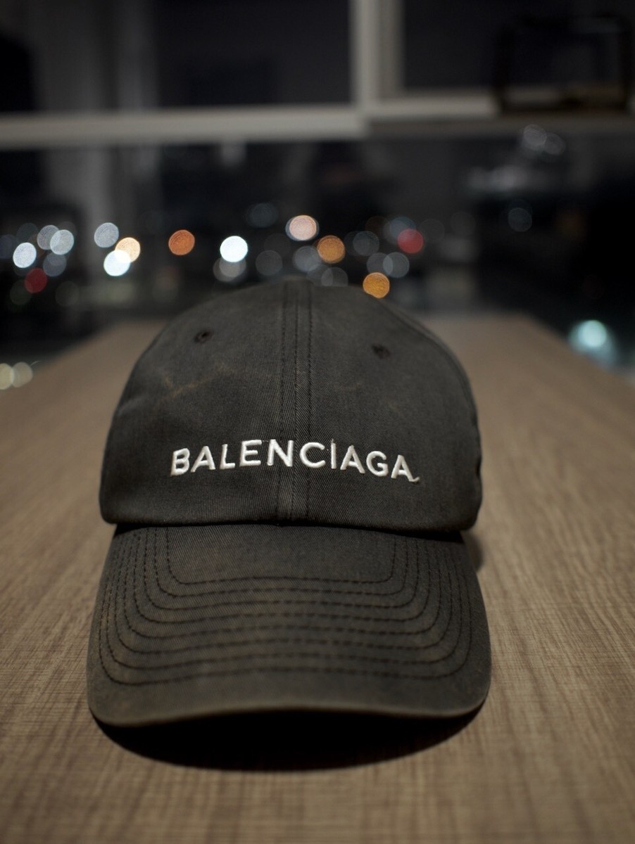 Balenciaga Logo Baseball Cap hat [Authentic: Size L 59]Comes with