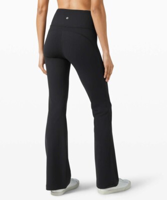 NEW LULULEMON Groove Pant Flare Super HR Black Nulu FREE SHIP